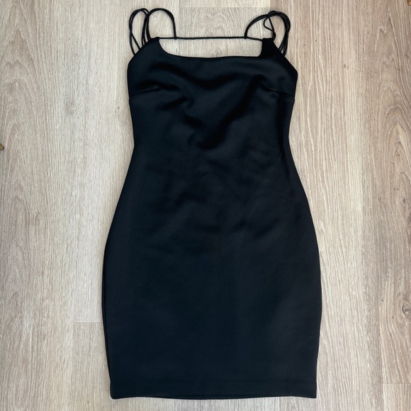NWOT Guess Sexy Strappy Little Black Mini Dress - Picture 1 of 8